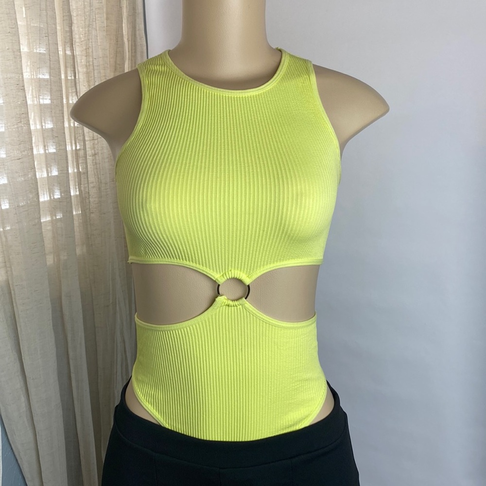 OOTDFASH Neon Yellow Bodysuit
